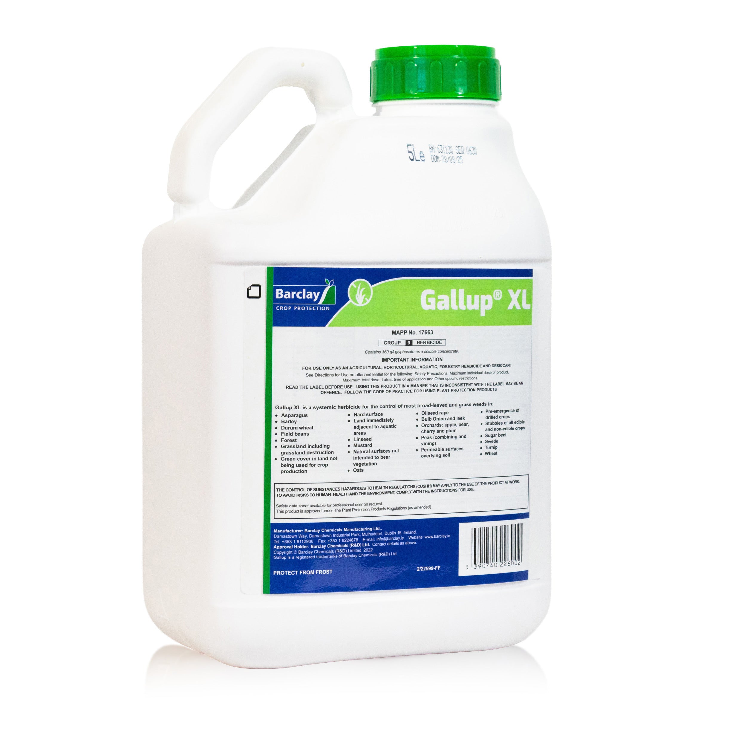 goal xl herbicide Gallup XL Professional Glyphosate Total Weed Killer 5L