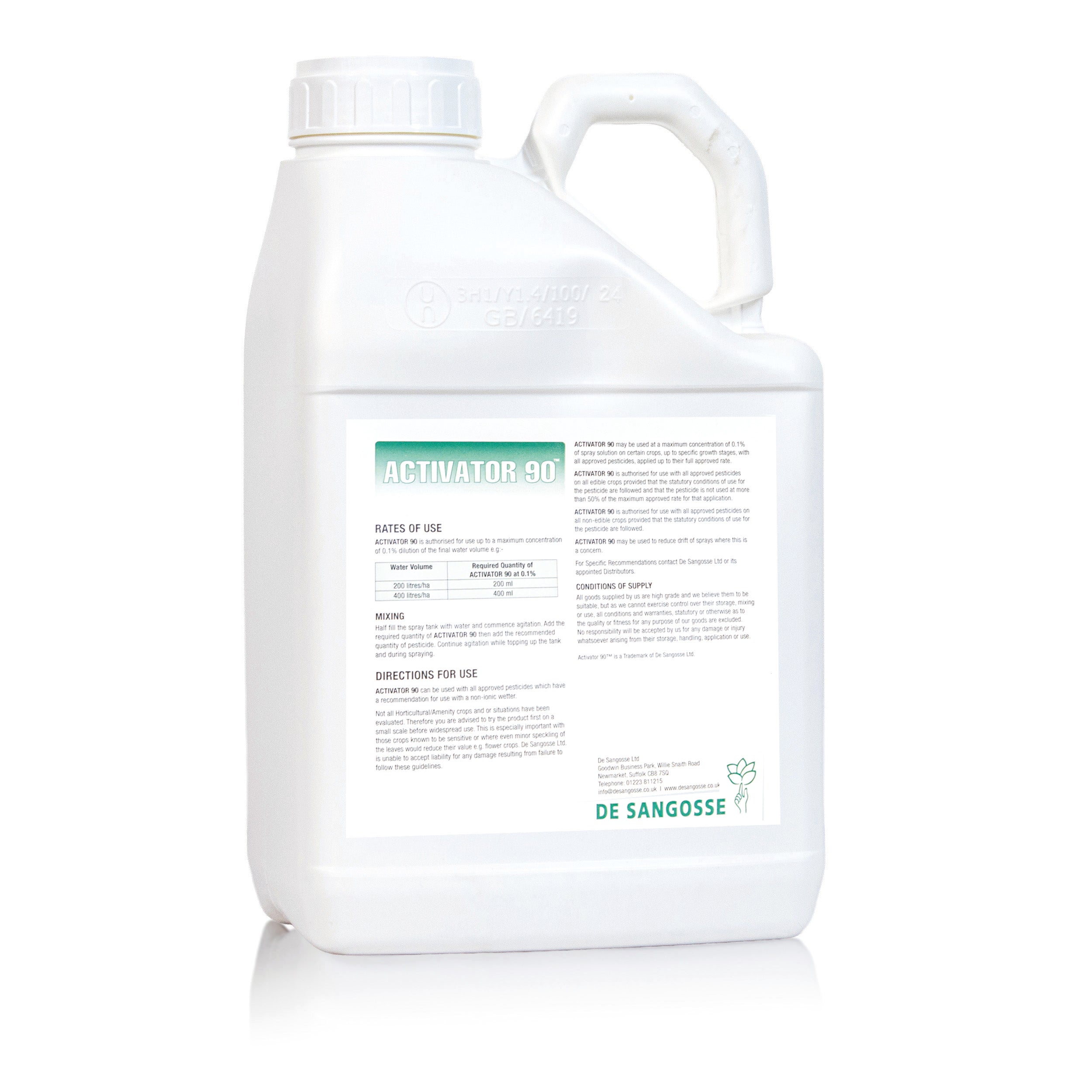 activator 90 herbicide label Activator 90 - Non Ionic Wetter (5L)