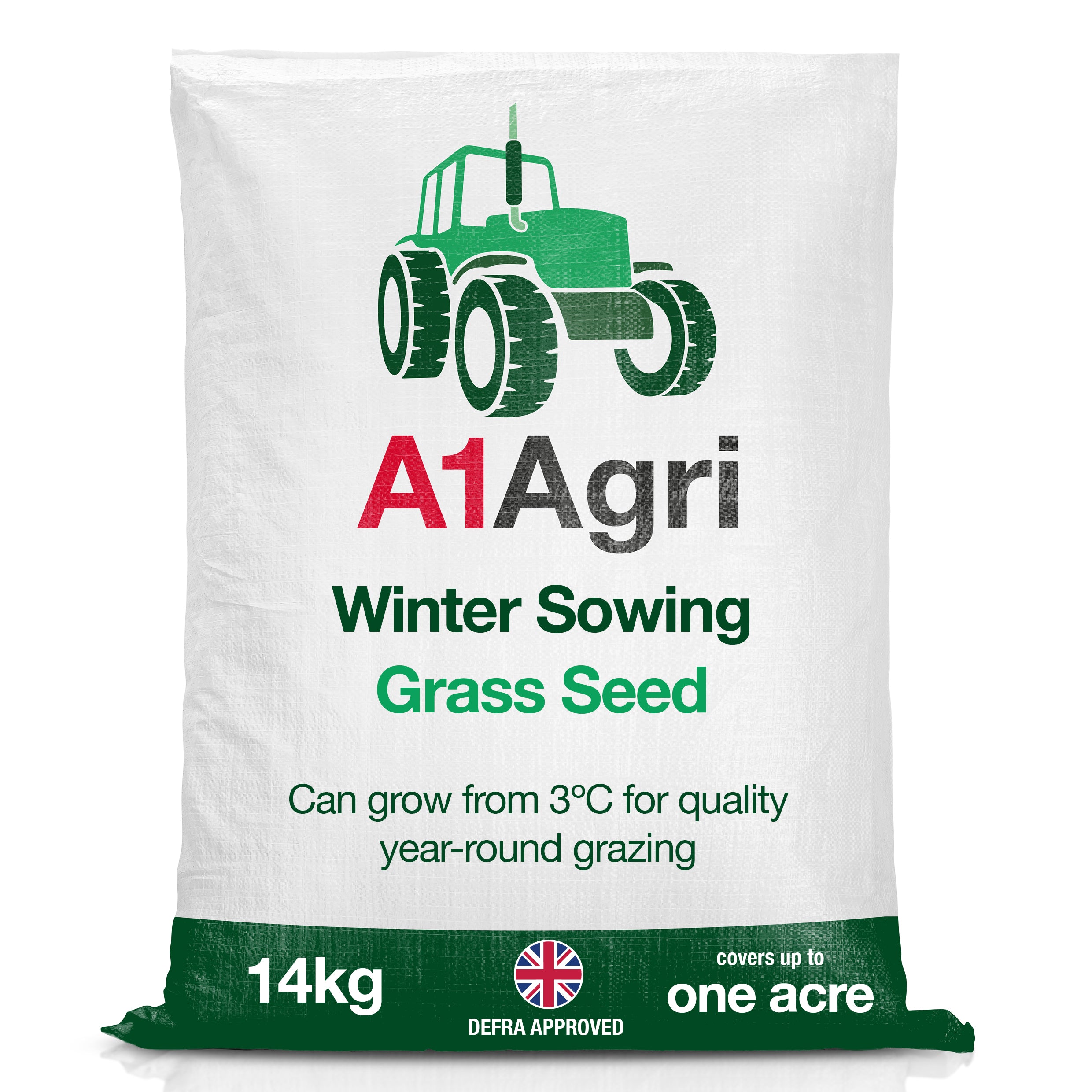 A1 Agri Winter Sowing Grass Seed (14kg, 1 Acre)