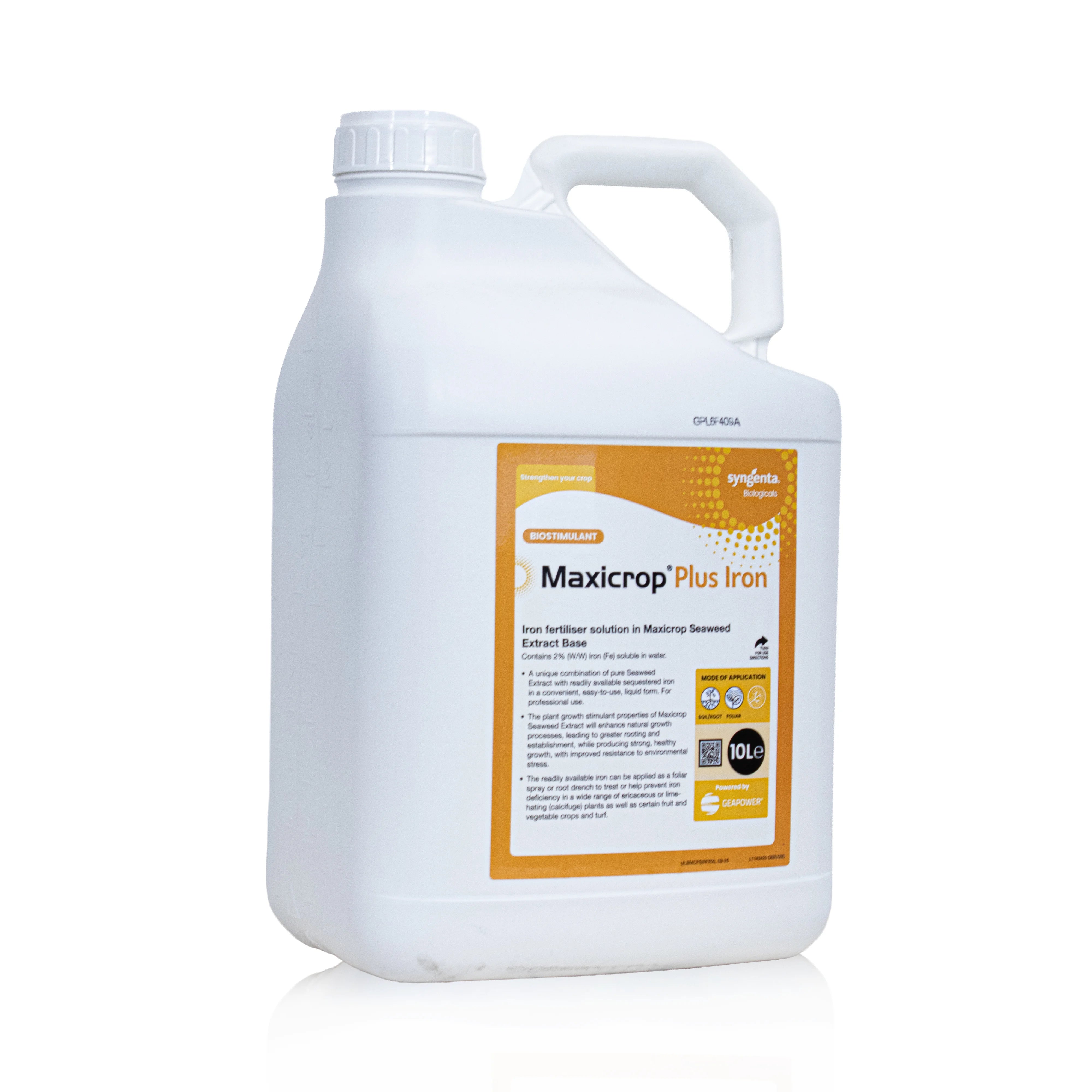 Maxicrop Sequestered Iron with Seaweed (10L, 8000m²)