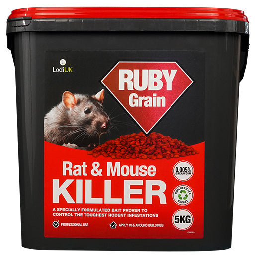 Ruby Grain Sachets – Professional Rodenticide (5kg)