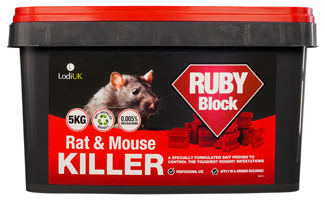 Ruby Blocks Wax Blocks – Professional Rodenticide (3kg-10kg)