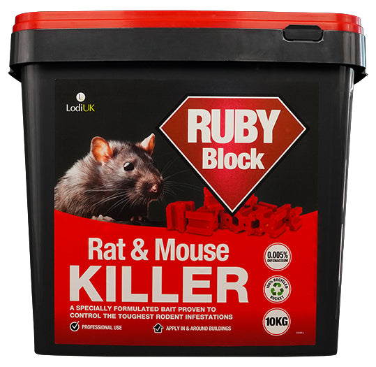 Ruby Blocks Wax Blocks – Professional Rodenticide (3kg-10kg)