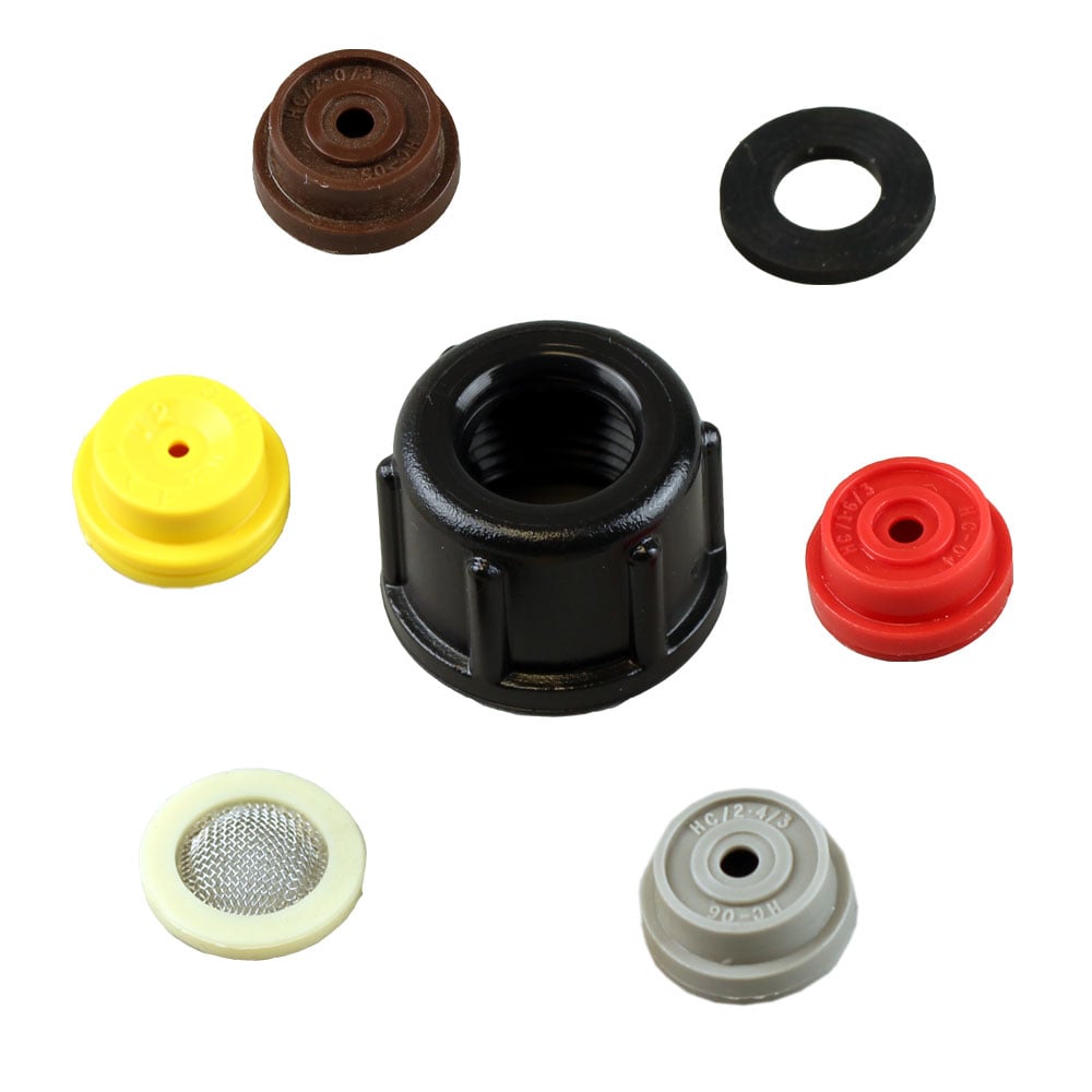 Hollow Cone Nozzles - 5 Pack (Red, Yellow, Grey, Brown, Mixed)