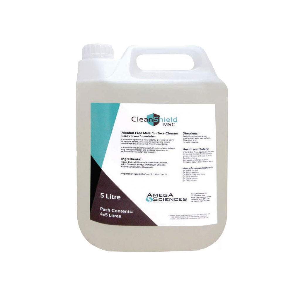 Cleanshield – Alcohol Free Multisurface Cleaner (1L, 5L)