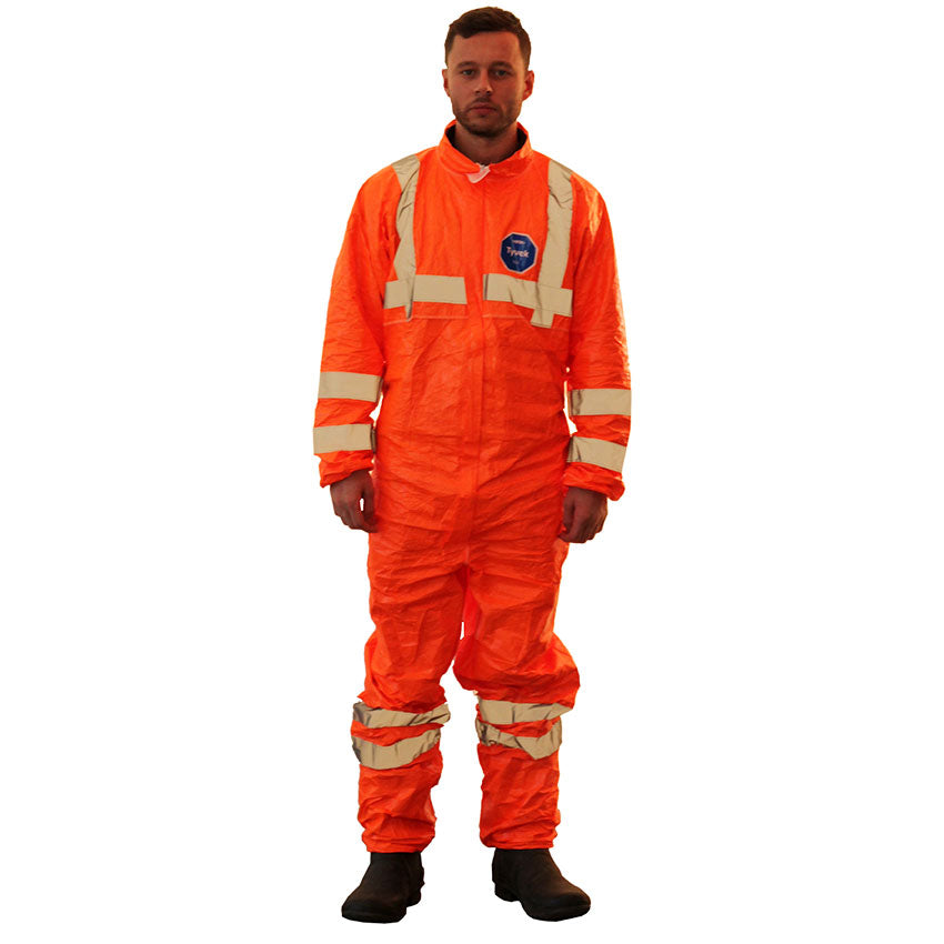 Tyvek Hi Vis Spraying Coverall 500HV