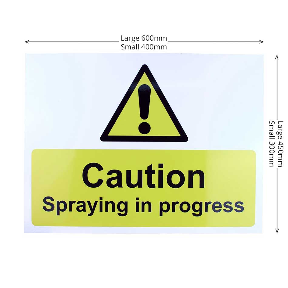 herbicide spraying signs Spraying in Progress Warning Safety Sign | Safety