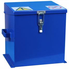 Lockable Steel Chemical Safe 15 L Blue