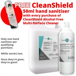 CleanShield 1L or 5L - Alcohol free multisurface cleaner