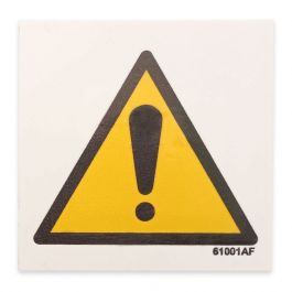Hazard Sign (100x100mm) for storage, vans or sheds